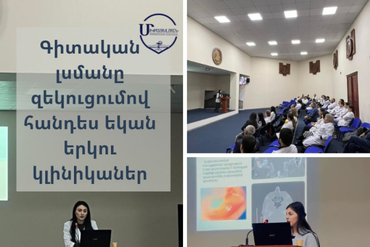 Գիտական լսմանը զեկուցումով հանդես եկան երկու կլինիկաներ 